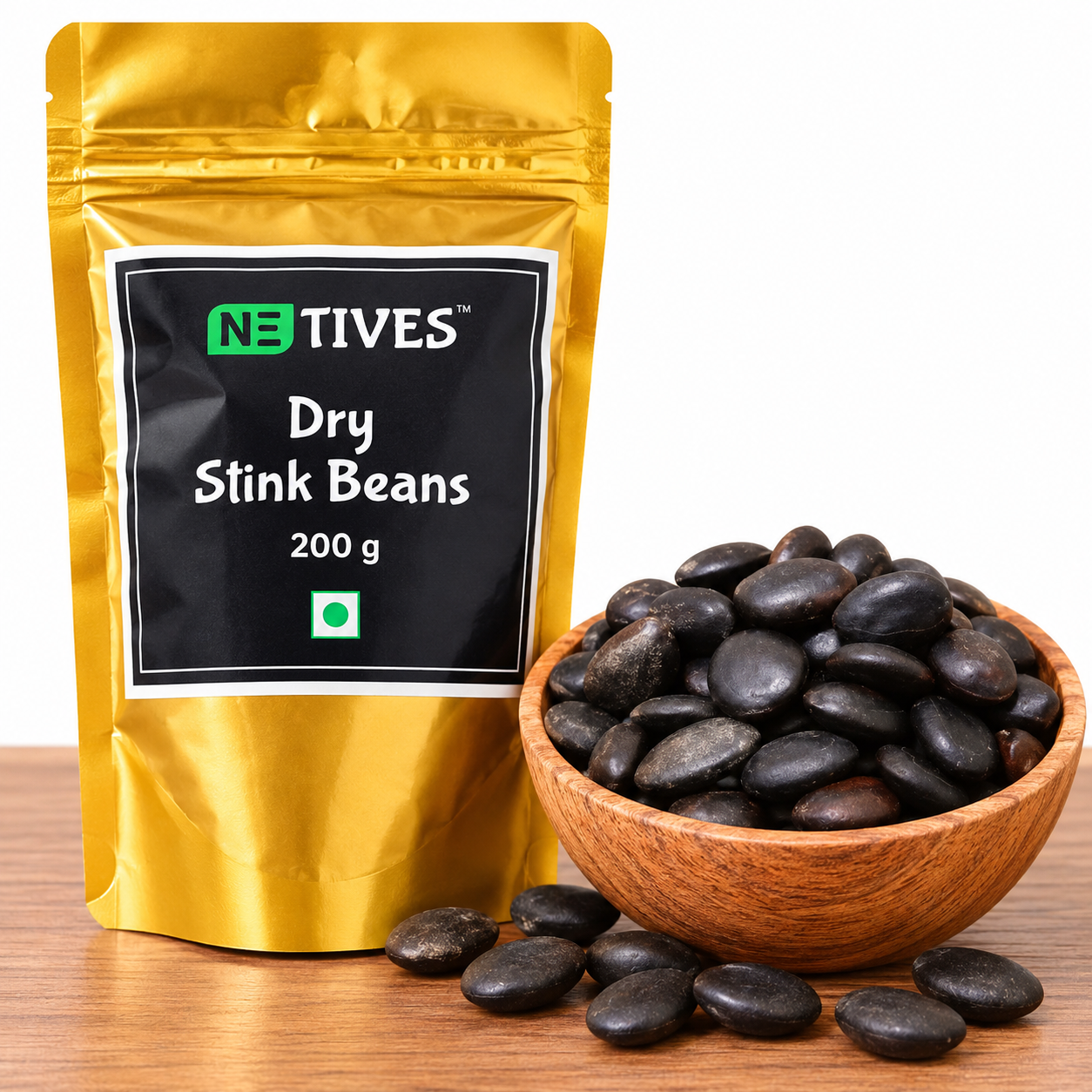 Stnk Beans Dry Stink Beans (200g) - Authentic Manipur Yongchak - Image 1
